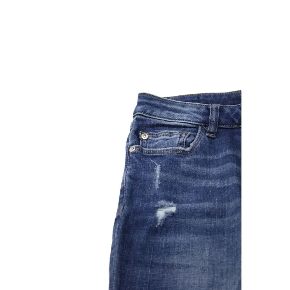 DL1961 Girls Cotton Chloe Skinny Ripped Ankle Jeans Blue Size 16